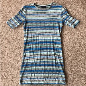 Topshop striped mini dress